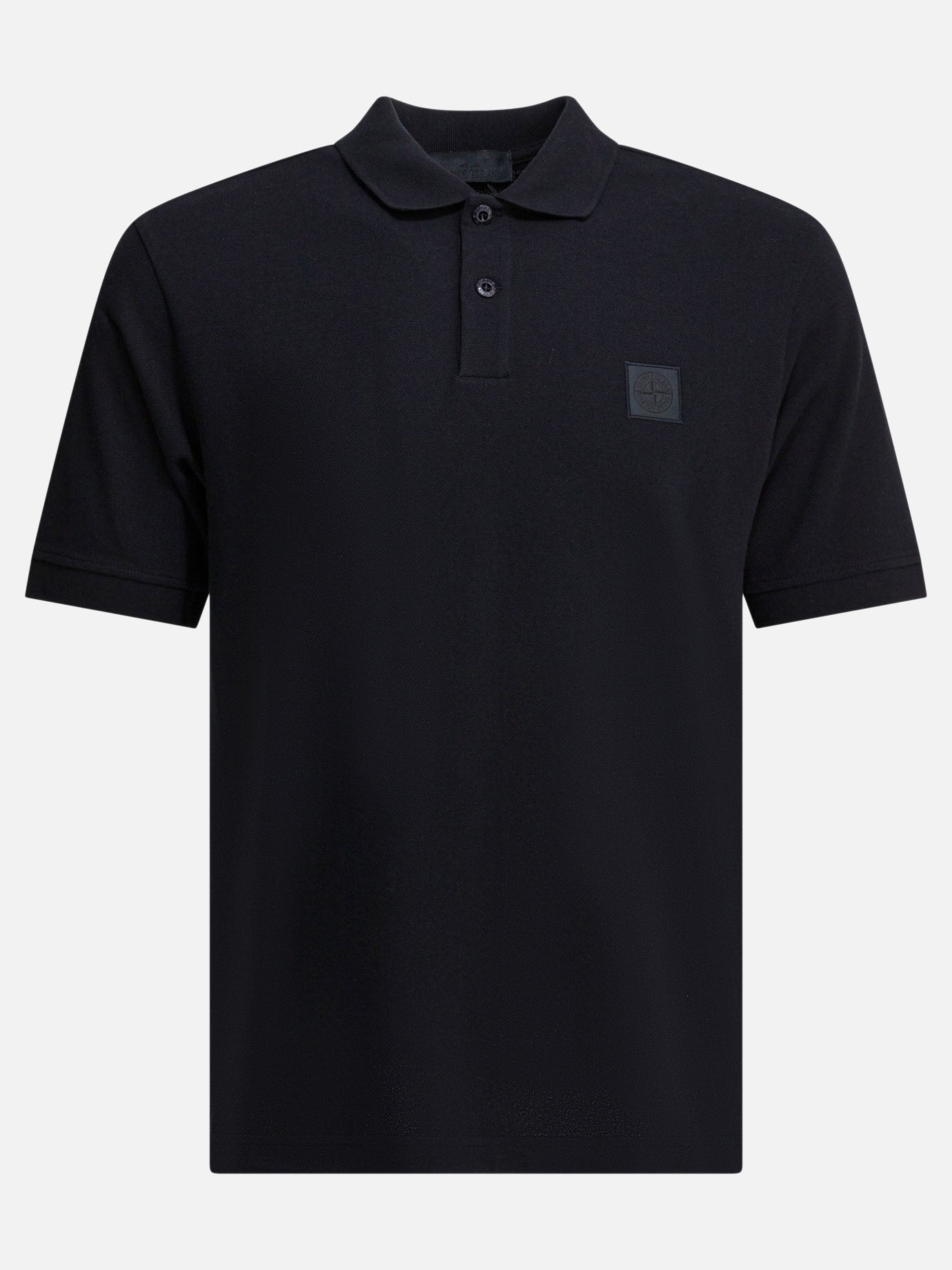 Polo con bottoni 100% cotton  Blu - Stone Island Uomo | PDP | VIETTI Online Store | Zoom-Modal

