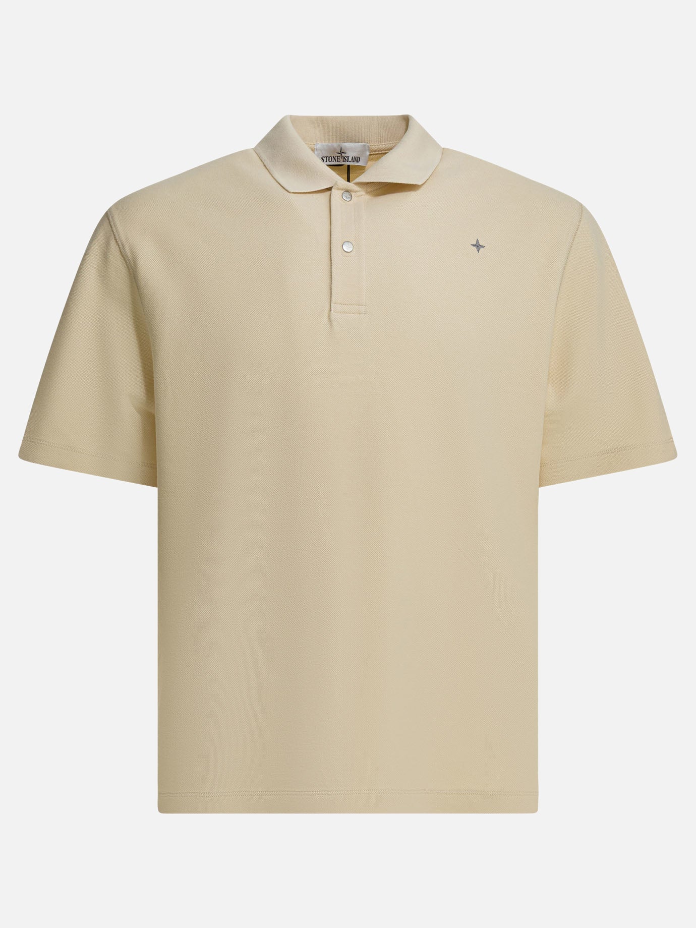 Polo shirts with buttons Logo  White - Stone Island Men | PDP | VIETTI Online Store | Zoom-Modal
