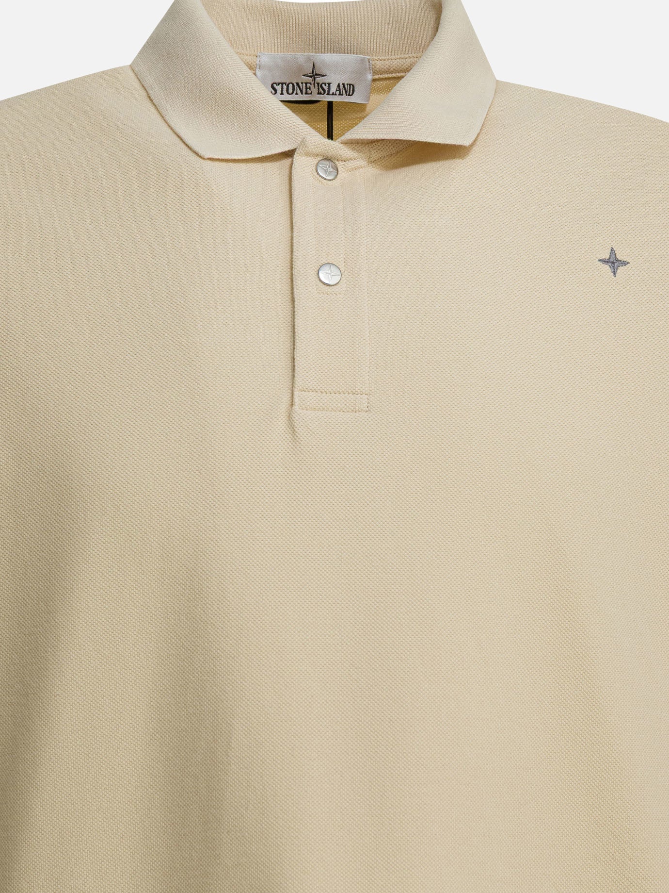 Polo shirts with buttons Logo  White - Stone Island Men | PDP | VIETTI Online Store | Zoom-Modal_3
