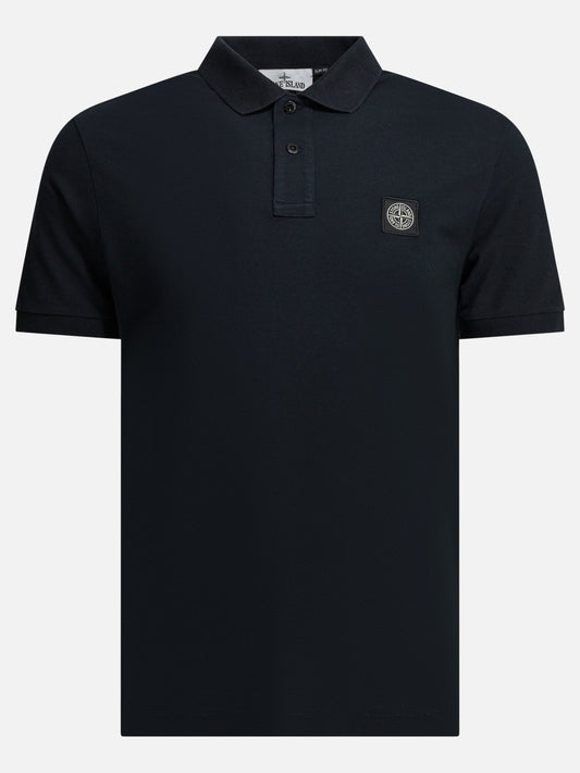Polo shirts with buttons Logo  Blue - Stone Island Men | PLP | VIETTI Online Store 
