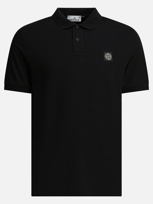 Polo shirts with buttons Logo  Black - Stone Island Men | PDP | VIETTI Online Store 
