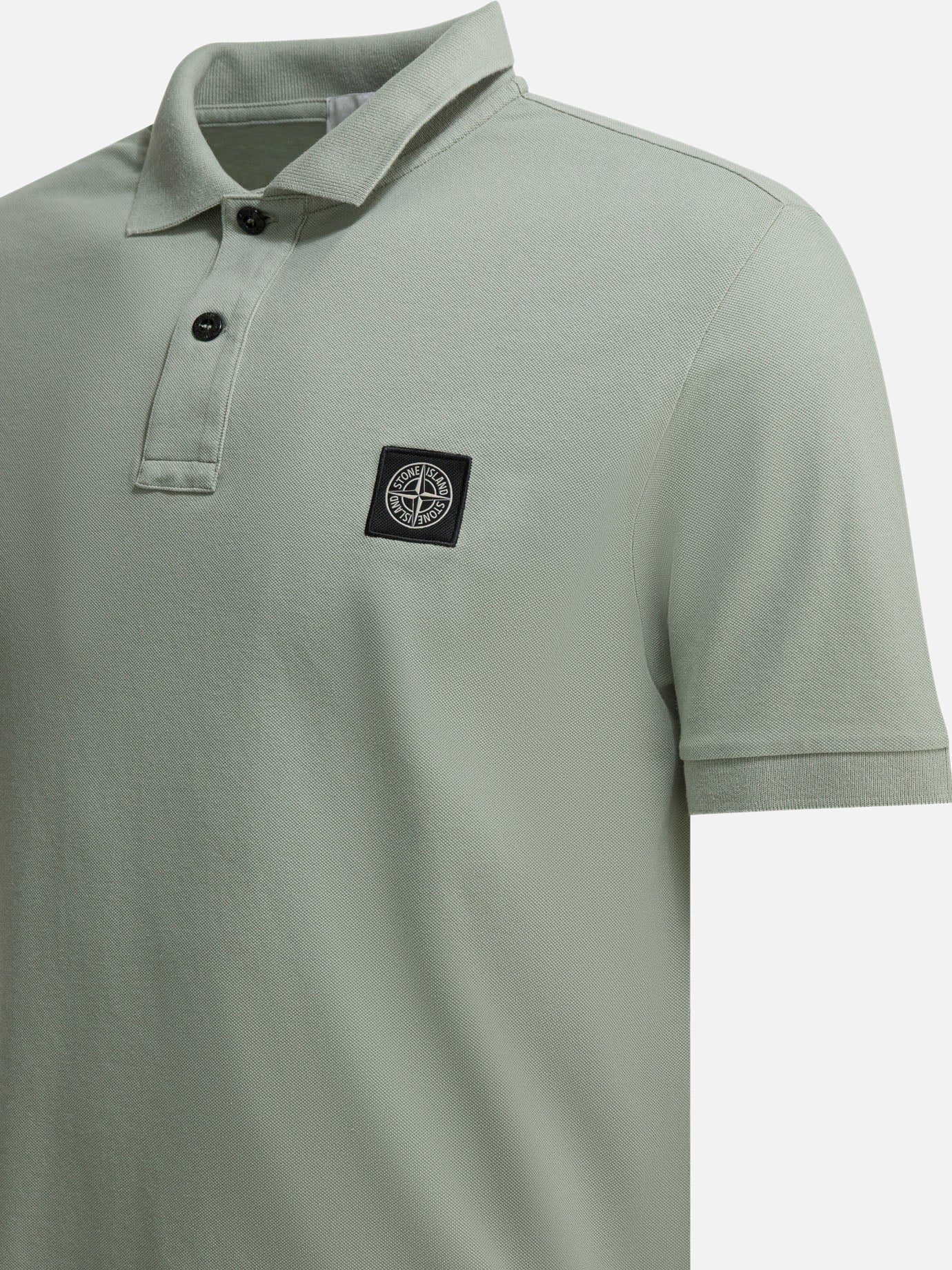 Polo shirts with buttons Logo  Green - Stone Island Men | PDP | VIETTI Online Store | Zoom-Modal_4
