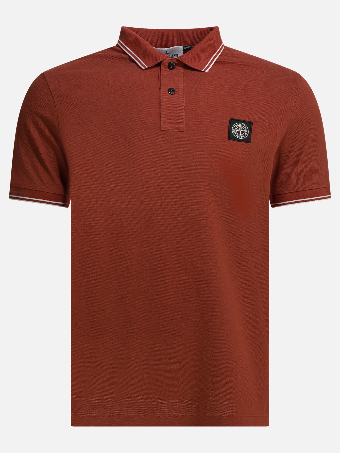 Polo shirts with buttons Logo  Red - Stone Island Men | PDP | VIETTI Online Store | thumbnail