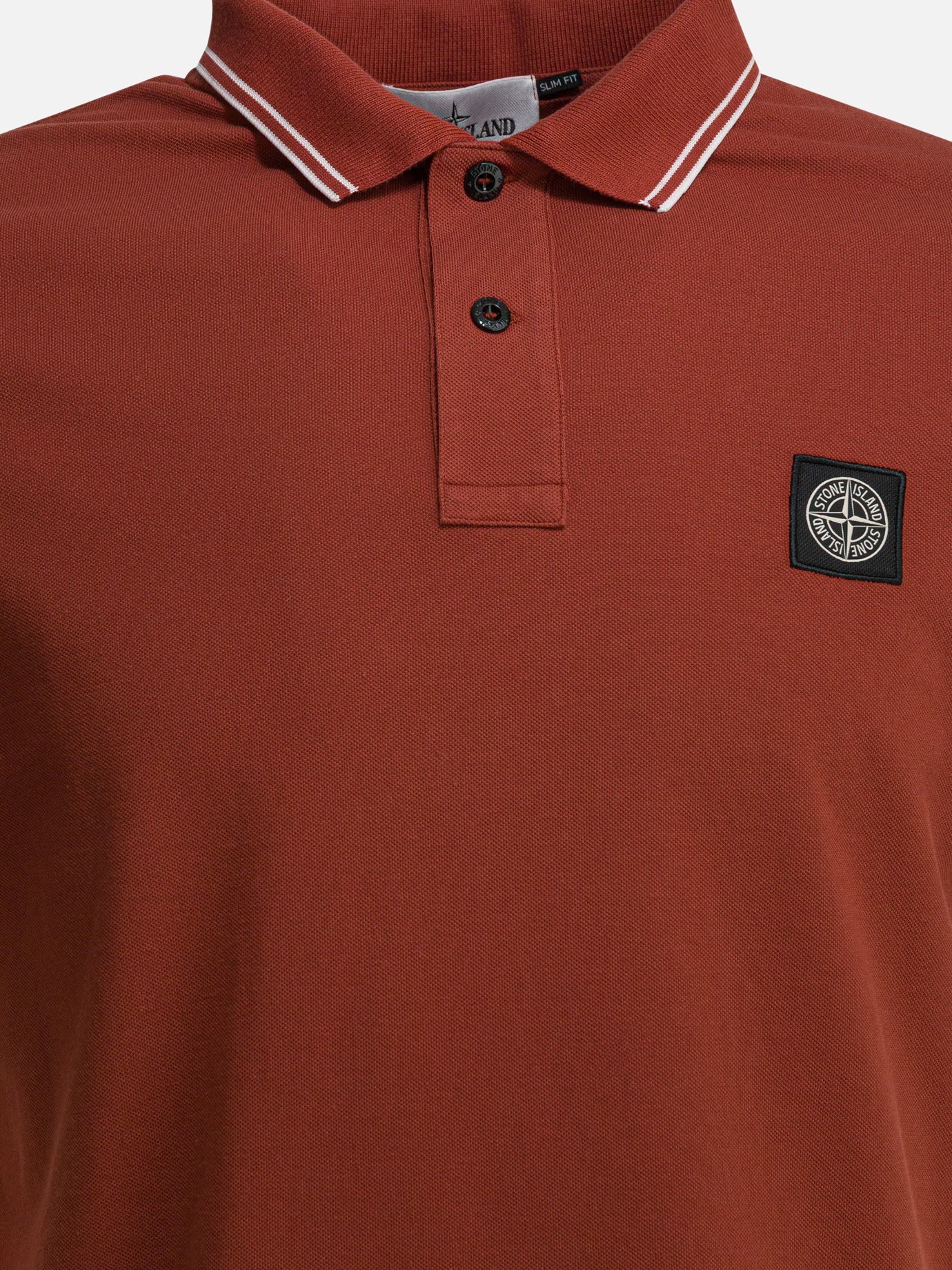 Polo shirts with buttons Logo  Red - Stone Island Men | PDP | VIETTI Online Store | Zoom-Modal_3
