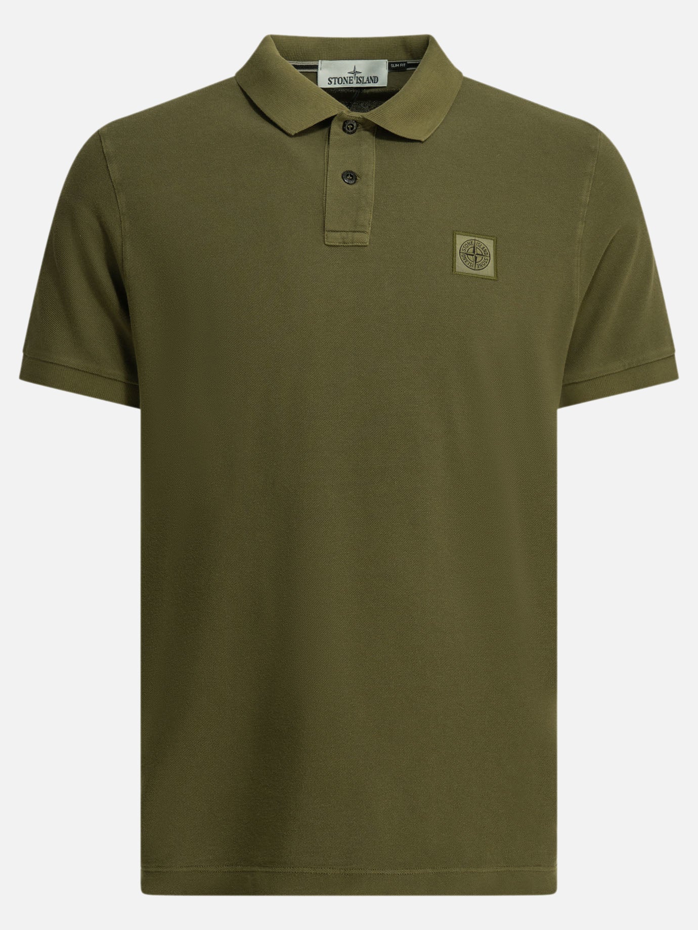 Polo shirts with buttons Logo  Green - Stone Island Men | PDP | VIETTI Online Store | Zoom-Modal
