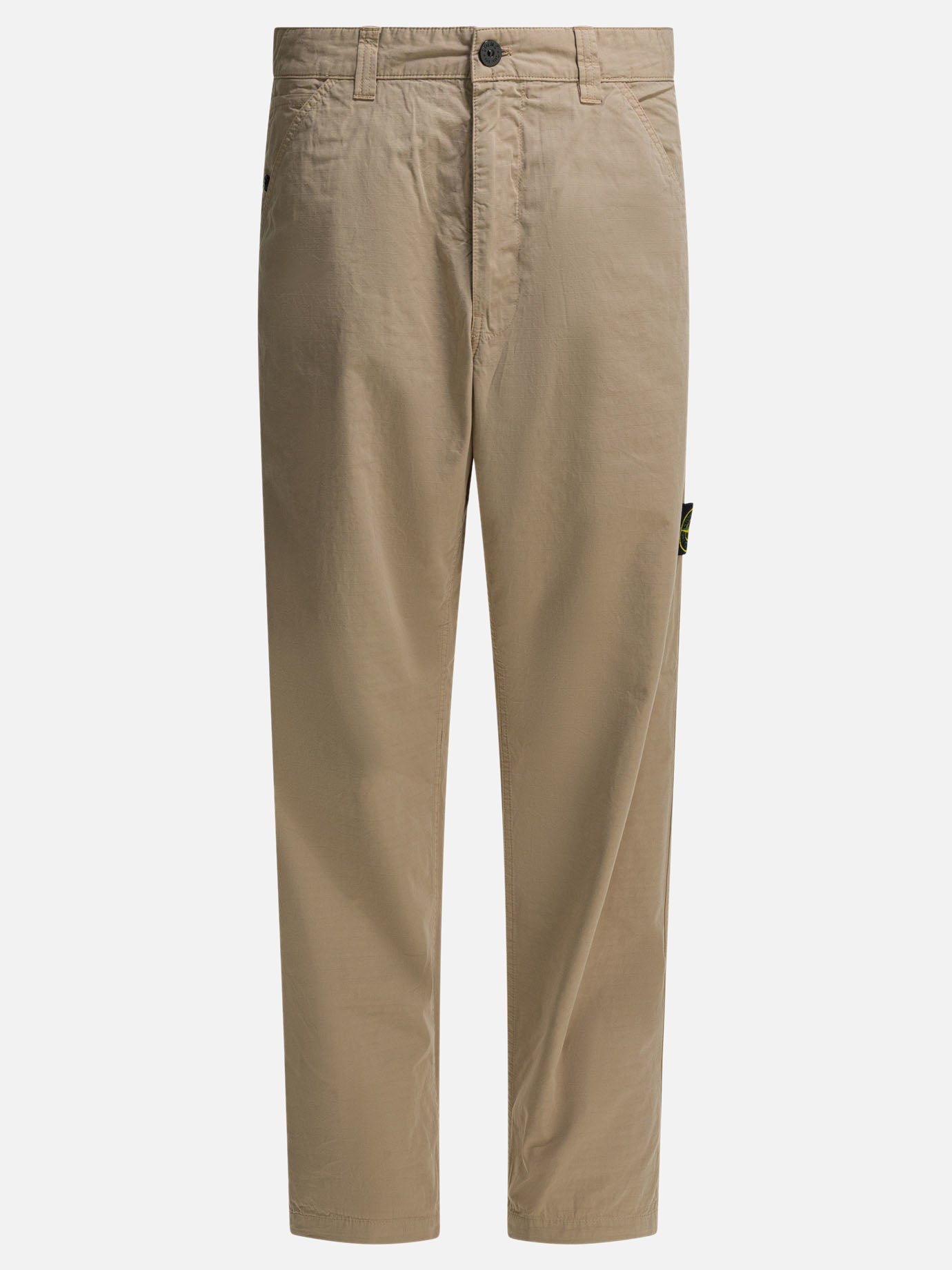 Leisure trousers Logo  Beige - Stone Island Men | PDP | VIETTI Online Store | Zoom-Modal

