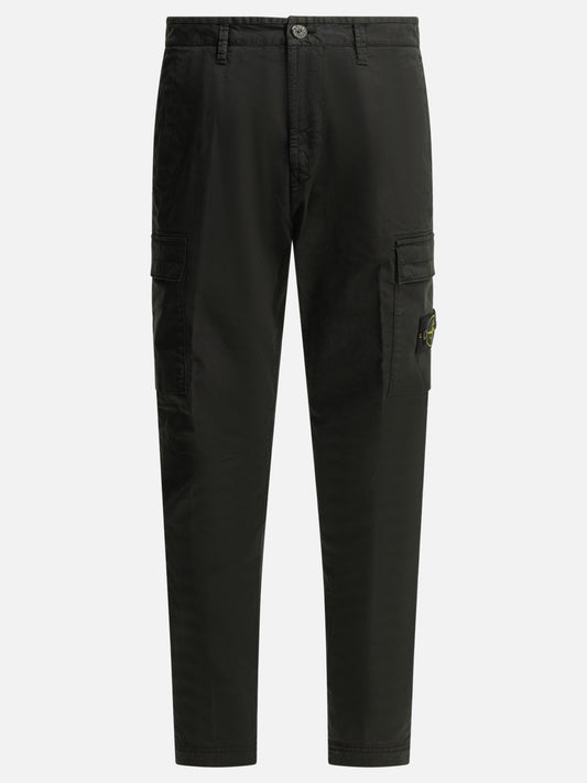 Pantaloni cargo & parachute Logo  Nero - Stone Island Uomo | VIETTI Online Store 
