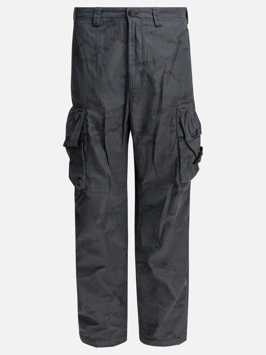 Pantaloni cargo & parachute Logo  Blu - Stone Island Uomo | VIETTI Online Store 
