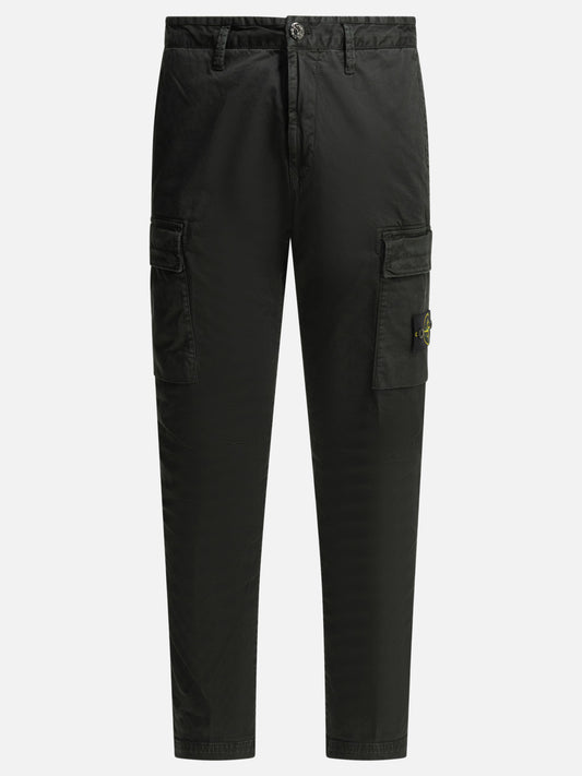 Pantaloni cargo & parachute Logo  Nero - Stone Island Uomo | VIETTI Online Store 
