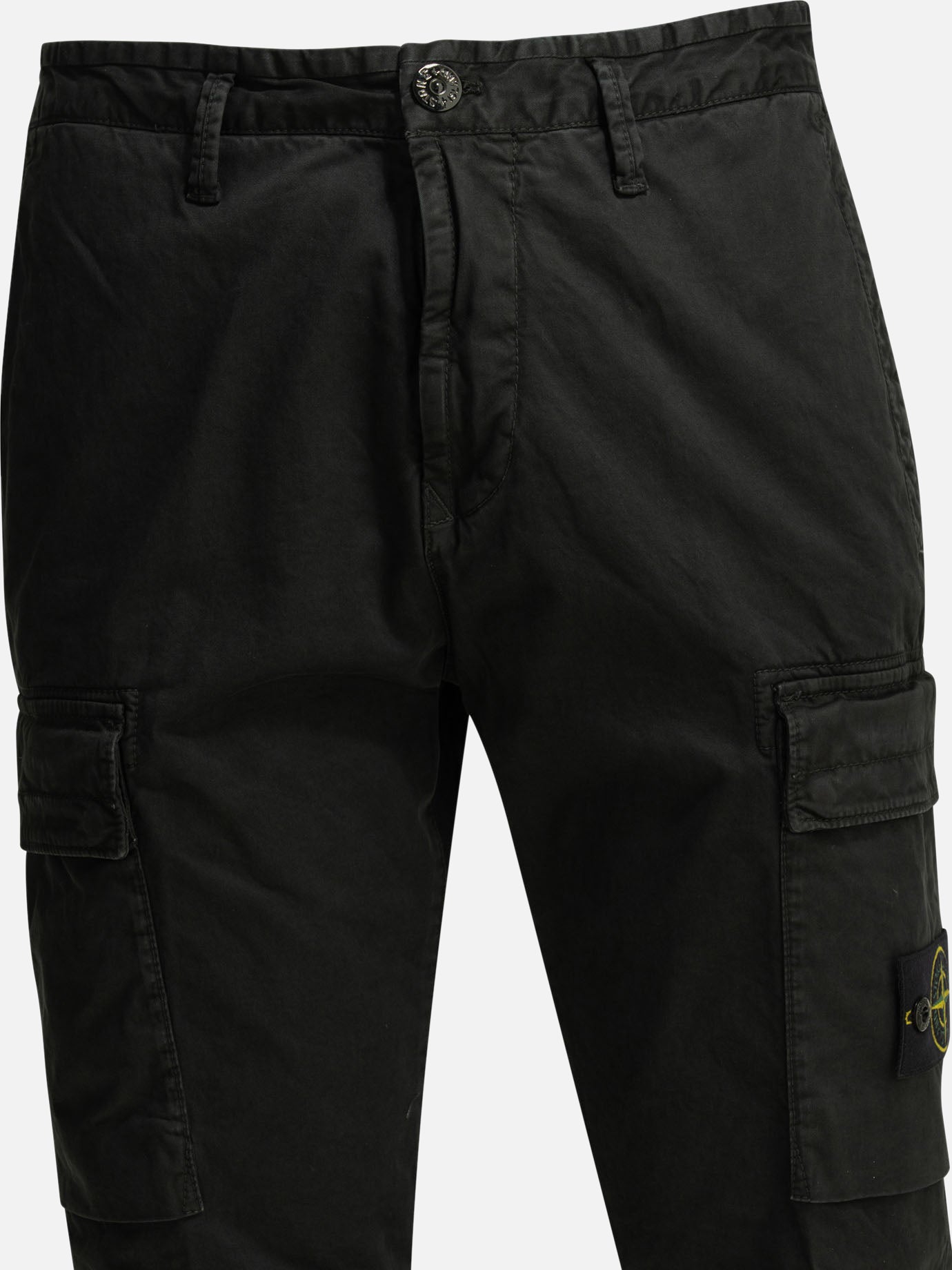 Pantaloni cargo & parachute Logo  Nero - Stone Island Uomo | PDP | VIETTI Online Store | thumbnail_3