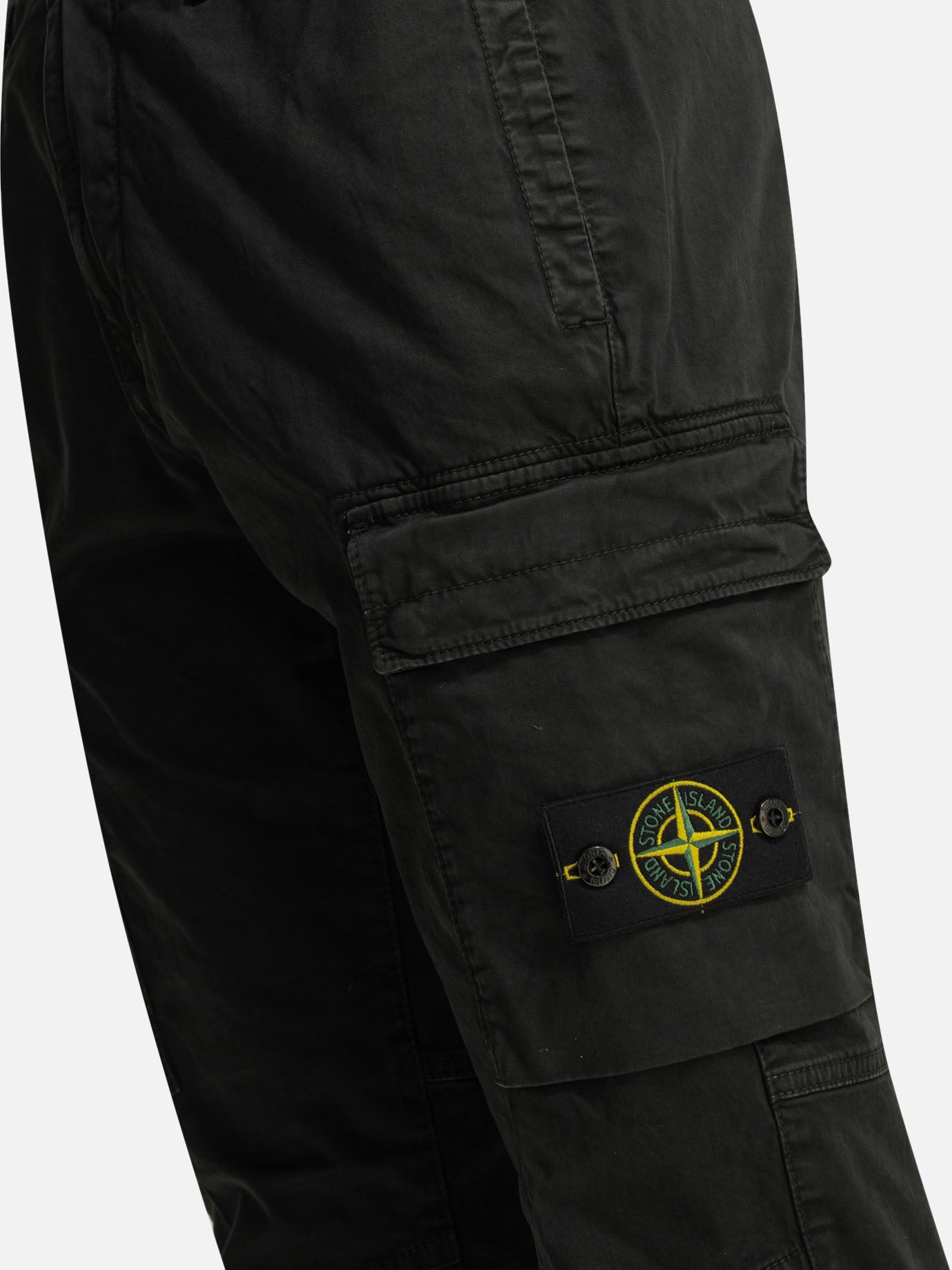Pantaloni cargo & parachute Logo  Nero - Stone Island Uomo | PDP | VIETTI Online Store | Zoom-Modal_4
