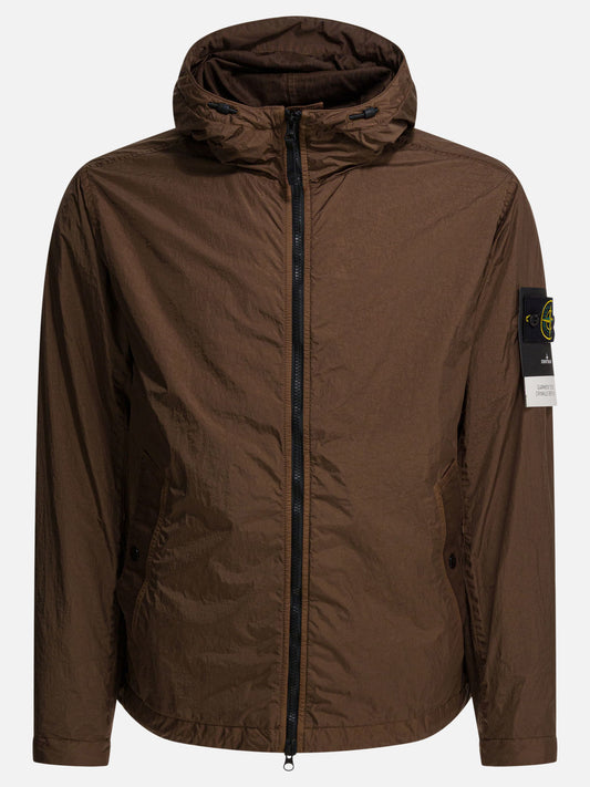 Giacche a vento Logo  Marrone - Stone Island Uomo | PLP | VIETTI Online Store 
