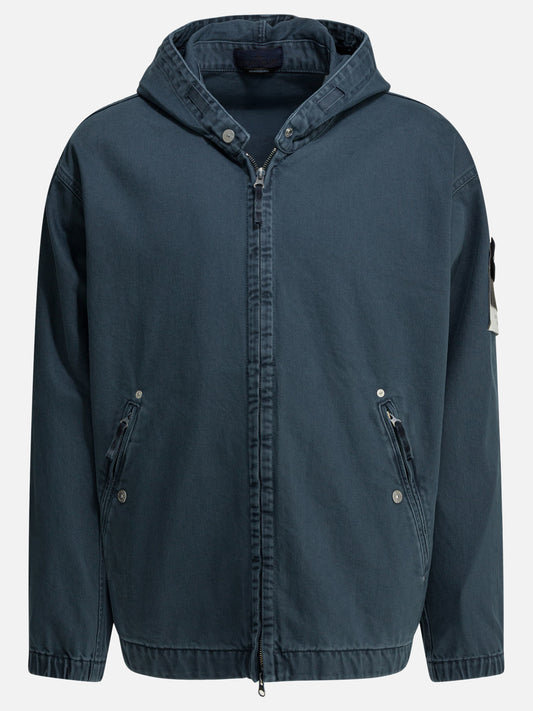 Giacche in denim Logo  Blu - Stone Island Uomo | PLP | VIETTI Online Store 
