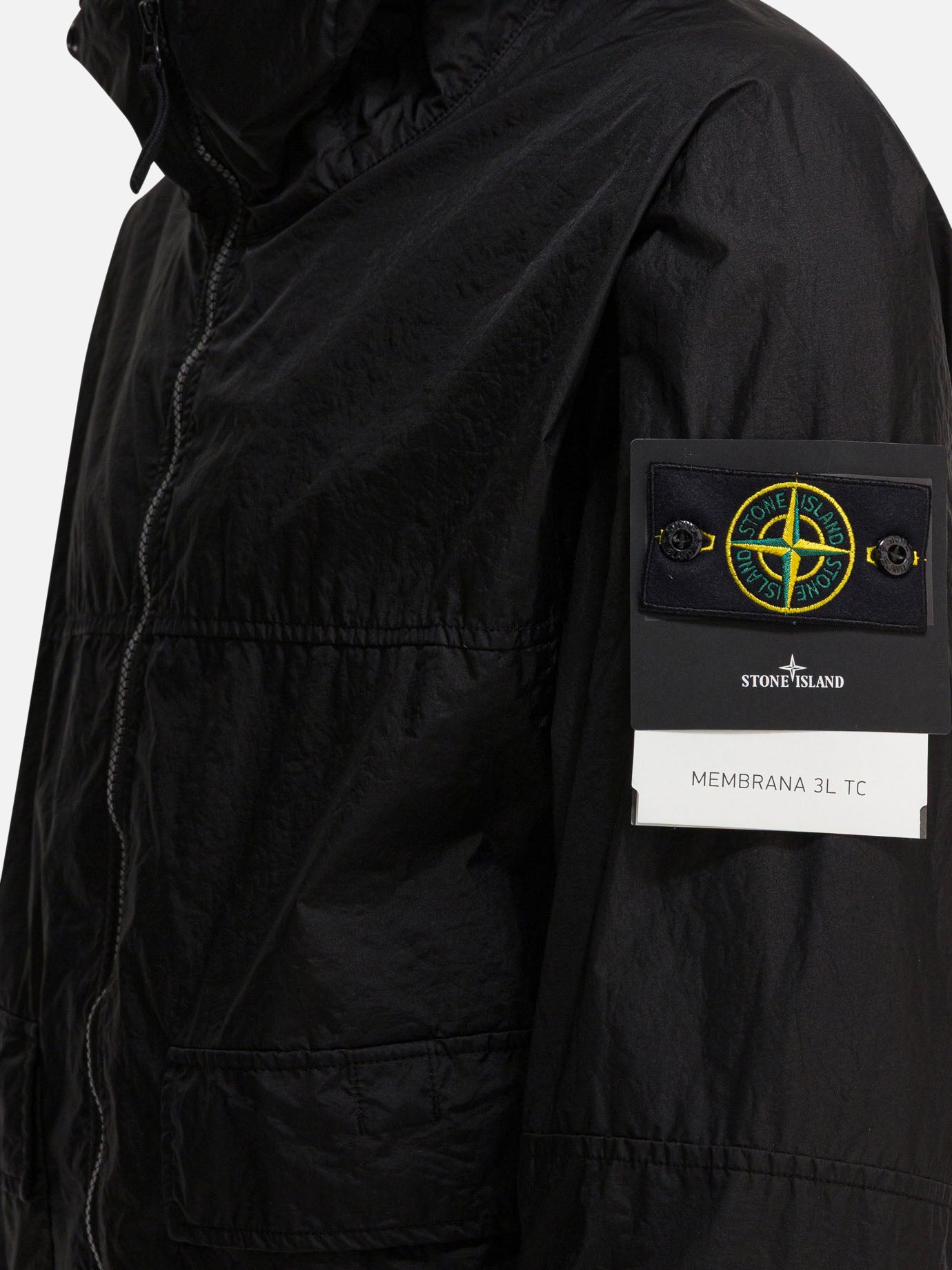 Impermeabili & Trench Logo  Nero - Stone Island Uomo | PDP | VIETTI Online Store | thumbnail_3