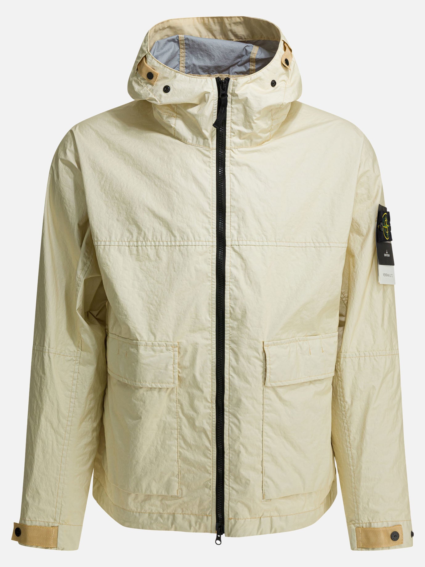 Giacche a vento Logo  Beige - Stone Island Uomo | PDP | VIETTI Online Store | thumbnail