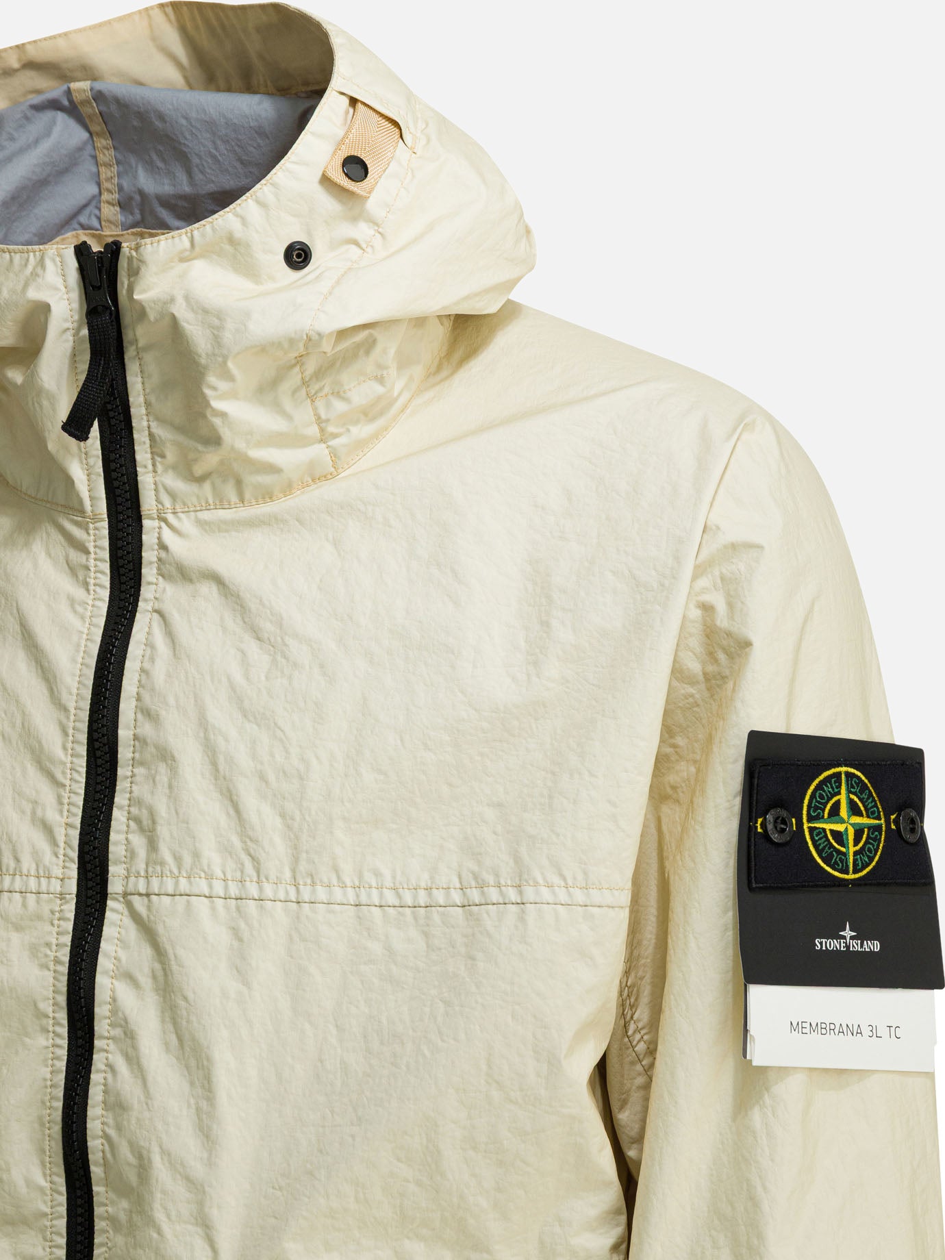 Giacche a vento Logo  Beige - Stone Island Uomo | PDP | VIETTI Online Store | thumbnail_3
