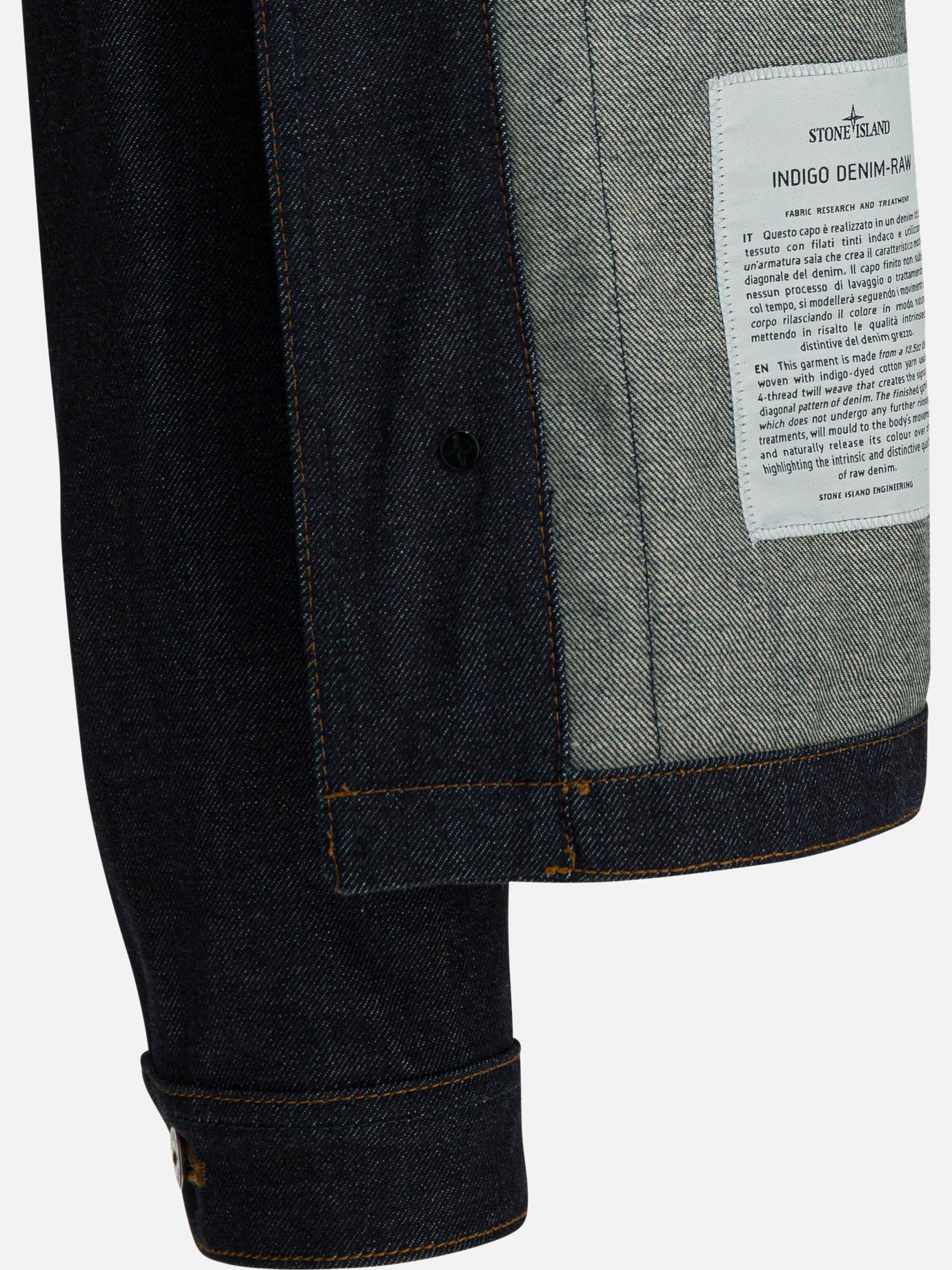 Denim jackets Solid colour  Blue - Stone Island Men | PDP | VIETTI Online Store | Zoom-Modal_4
