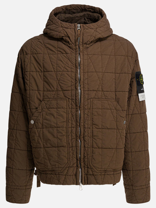 Giacche leggere & Trapuntate Logo  Marrone - Stone Island Uomo | PLP | VIETTI Online Store 
