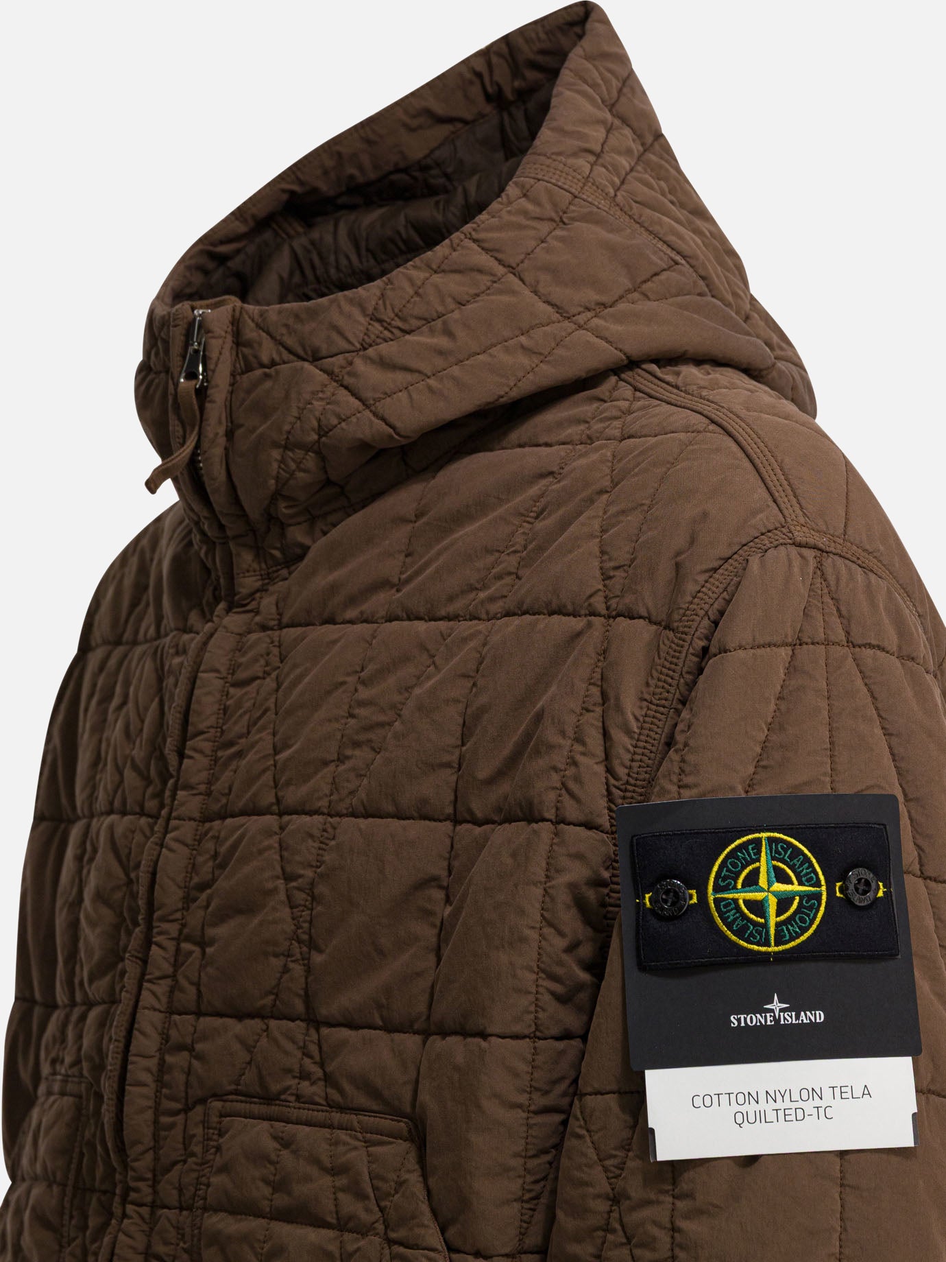 Giacche leggere & Trapuntate Logo  Marrone - Stone Island Uomo | PDP | VIETTI Online Store | Zoom-Modal_3

