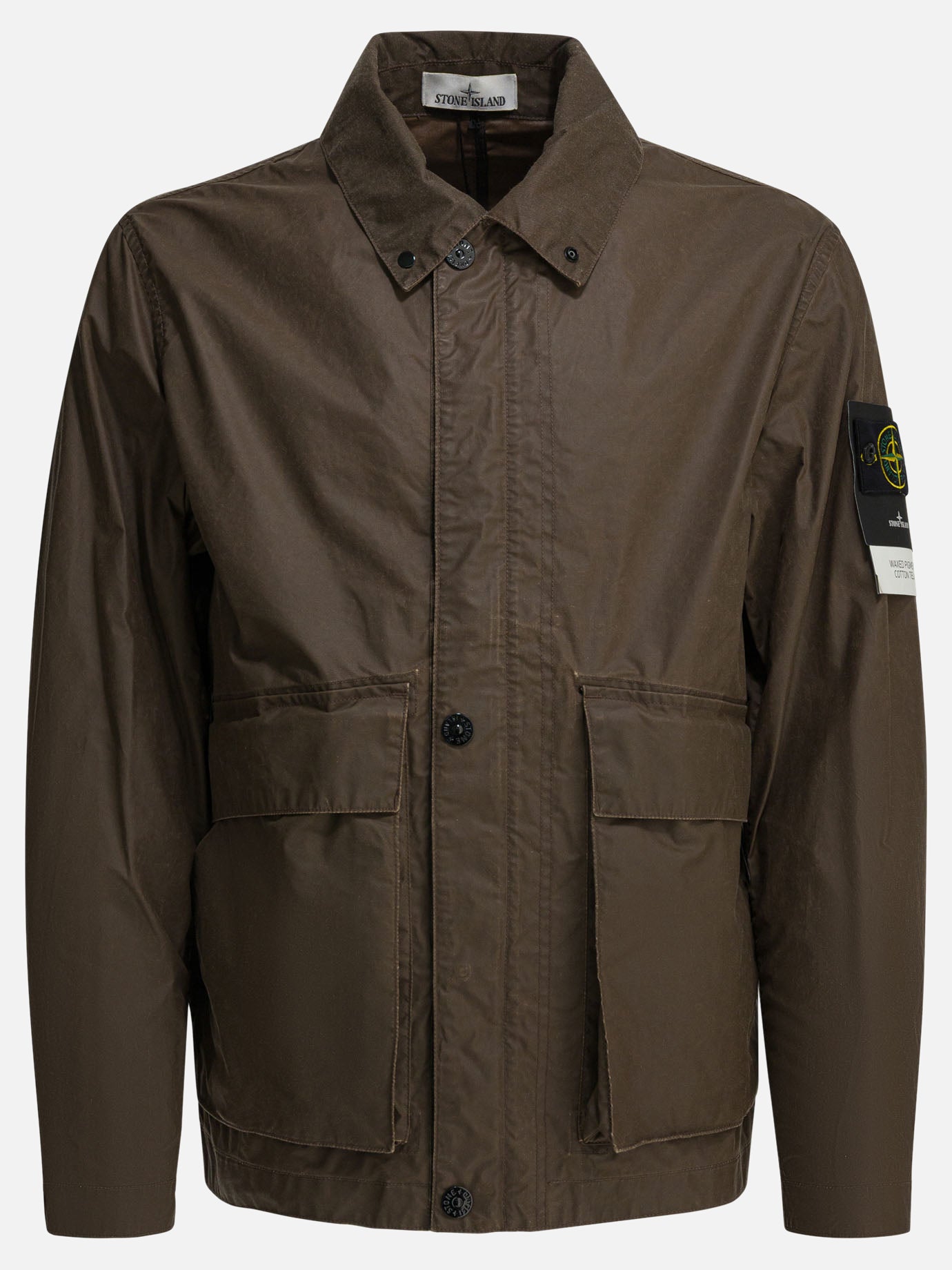 Overshirt jackets Logo  Brown - Stone Island Men | PDP | VIETTI Online Store | Zoom-Modal
