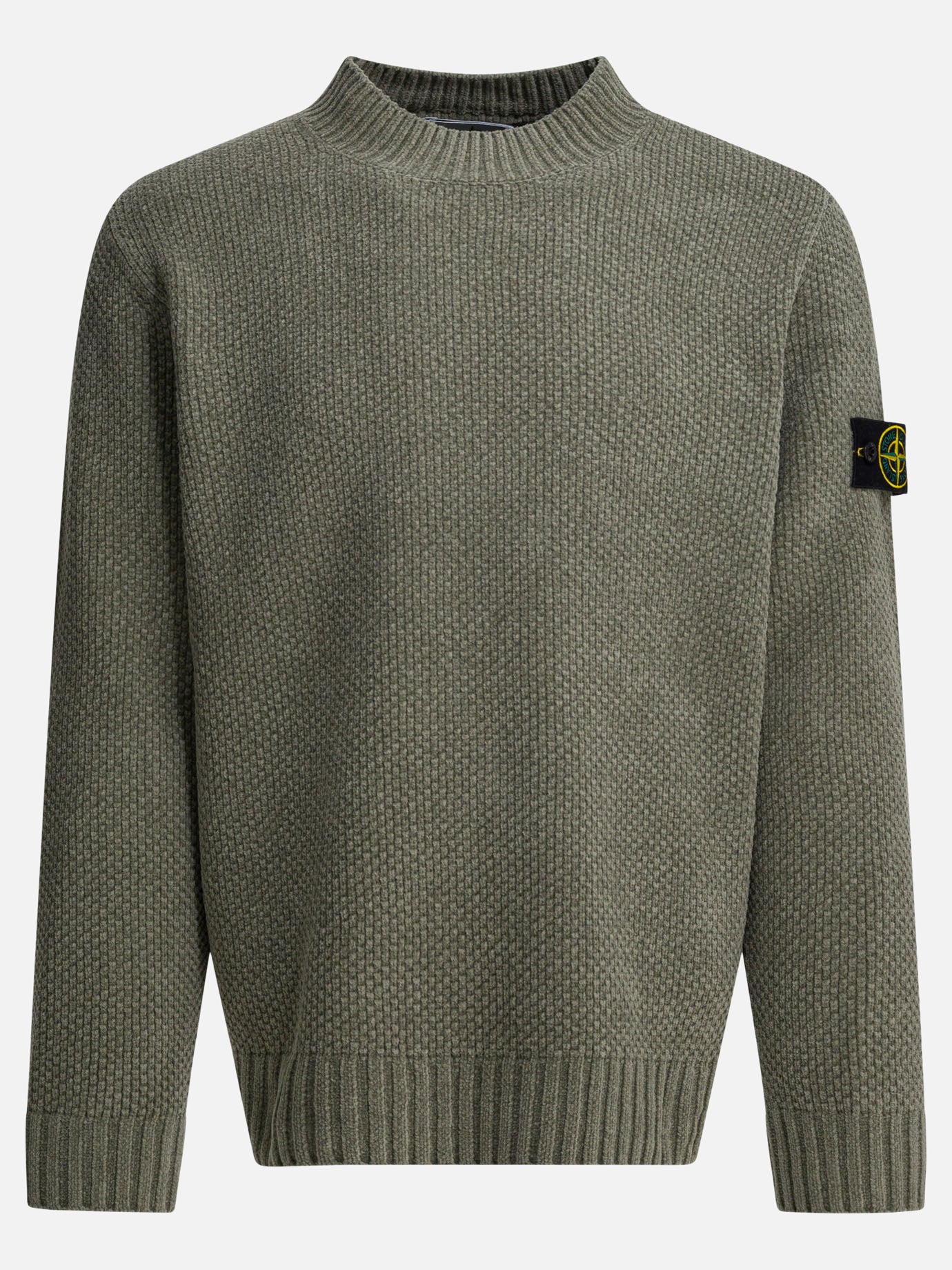 Maglioni girocollo Solid colour  Verde - Stone Island Uomo | PDP | VIETTI Online Store | thumbnail