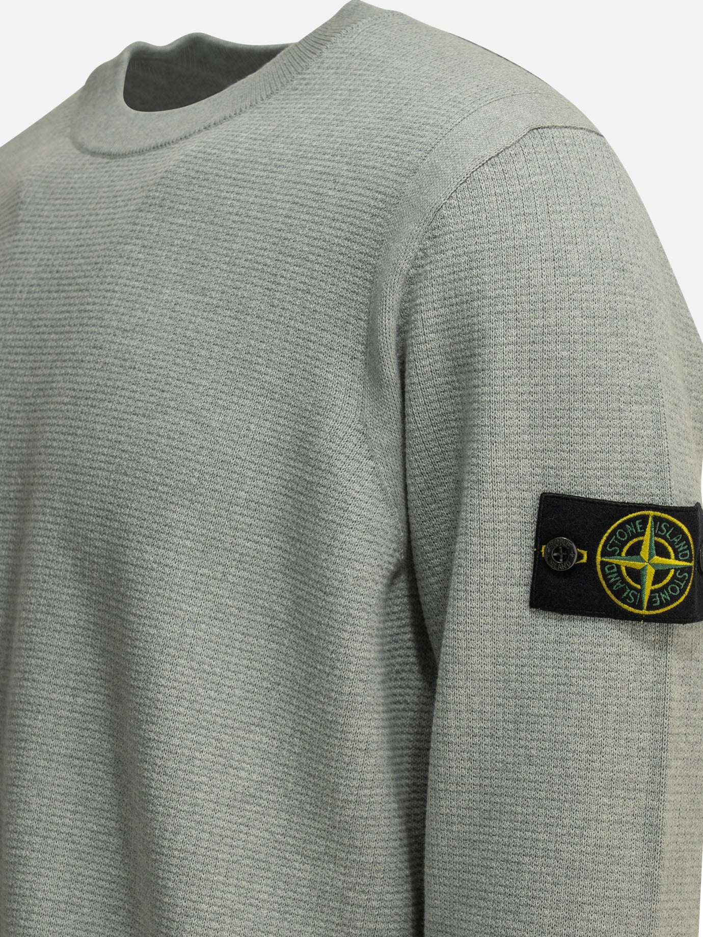 Crewneck sweaters Logo  Grey - Stone Island Men | PDP | VIETTI Online Store | thumbnail_4