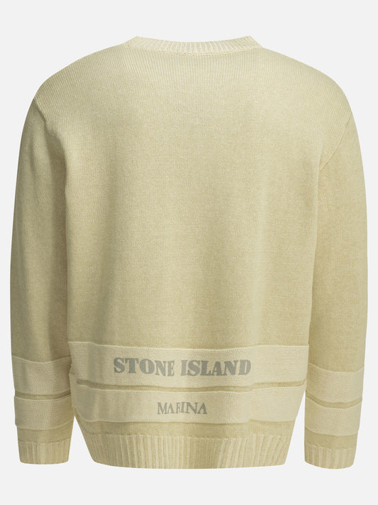 Crewneck sweaters Solid colour  Beige - Stone Island Men | PLP | VIETTI Online Store | 2
