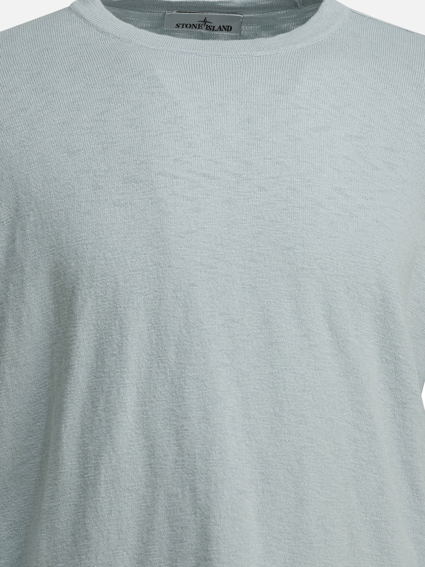 Crewneck sweaters Logo  Light blue - Stone Island Men | PDP | VIETTI Online Store | thumbnail_3