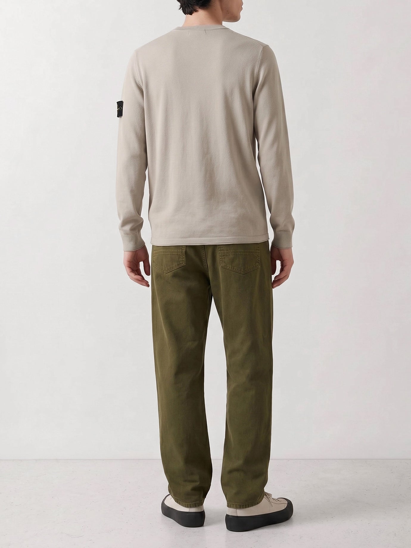 Maglioni girocollo Logo  Grigio - Stone Island Uomo | PDP | VIETTI Online Store | thumbnail_3