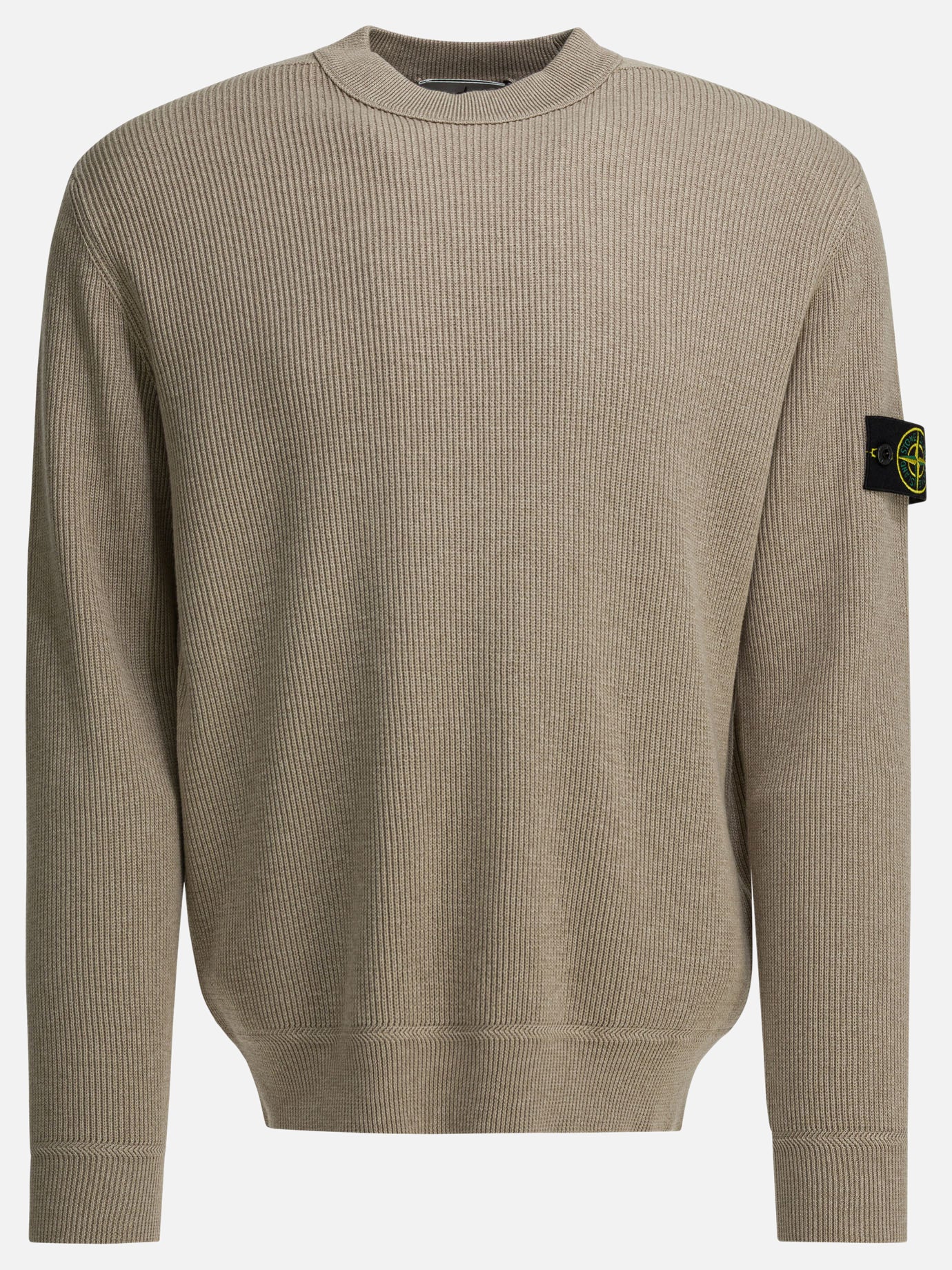 Crewneck sweaters Logo  Beige - Stone Island Men | PDP | VIETTI Online Store | Zoom-Modal
