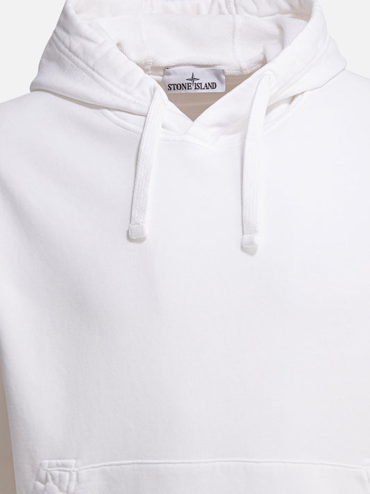 Stone Island Organic cotton hoodie White

