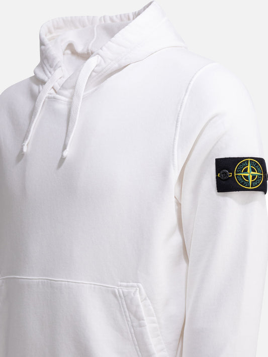 Stone Island Organic cotton hoodie White

