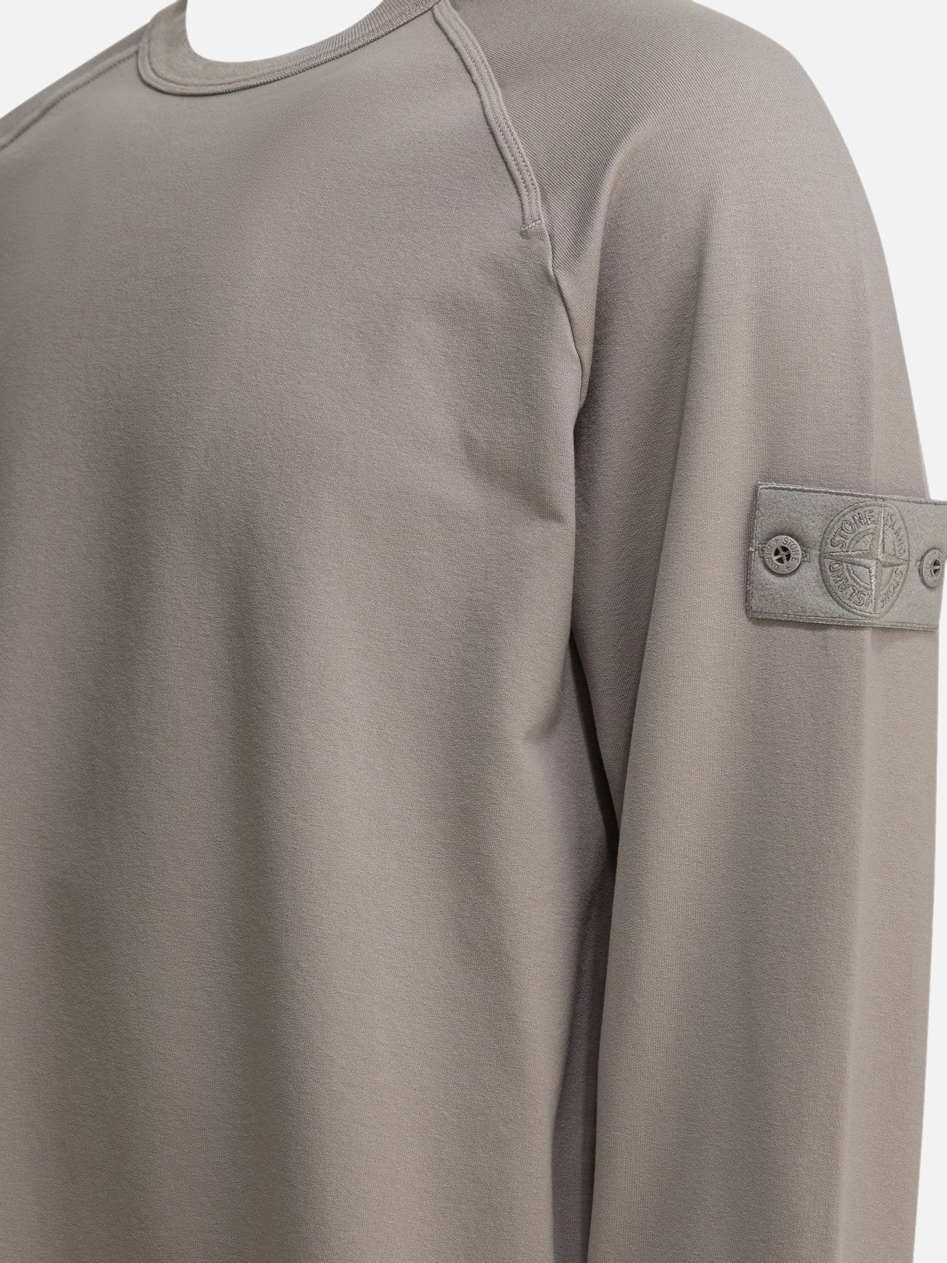 Felpe girocollo Logo  Beige - Stone Island Uomo | PDP | VIETTI Online Store | thumbnail_4