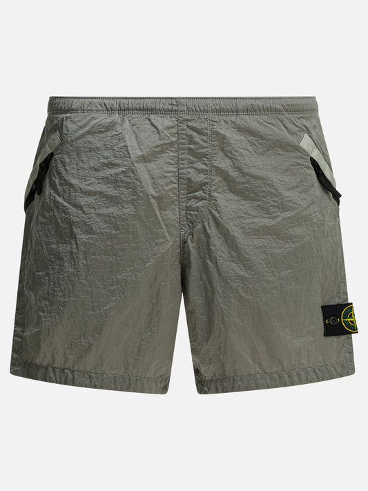Short tecnici Logo  Grigio - Stone Island Uomo | PLP | VIETTI Online Store 
