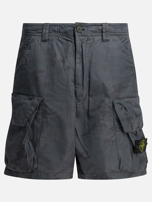 Cargo shorts Logo  Blue - Stone Island Men | PDP | VIETTI Online Store 
