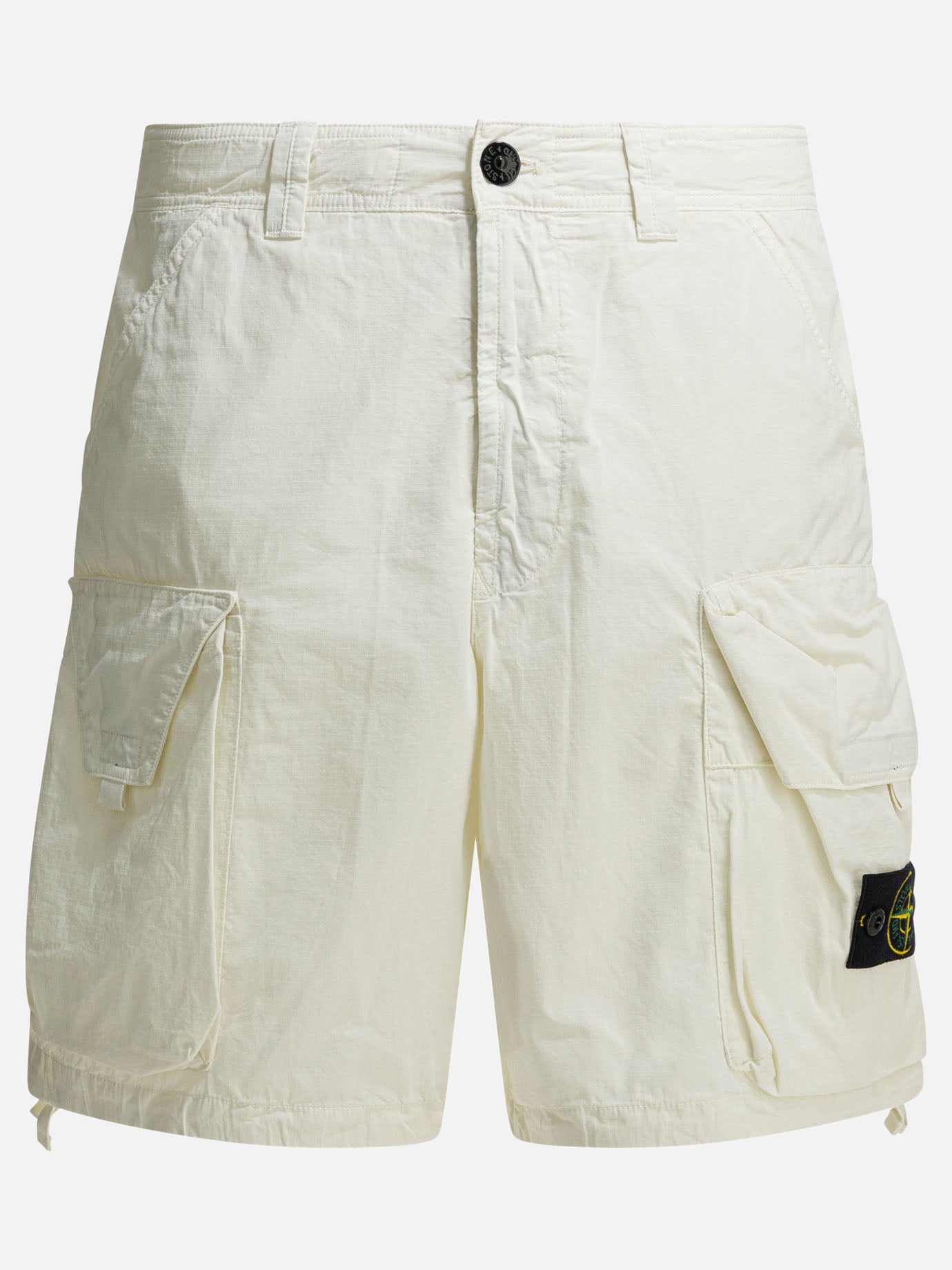 Cargo shorts Logo  White - Stone Island Men | PDP | VIETTI Online Store | thumbnail