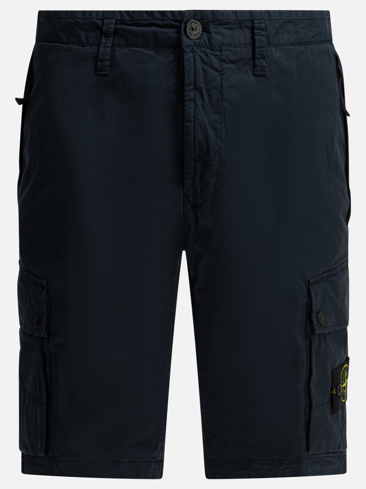 Stone Island Cargo shorts in organic cotton twill Blue