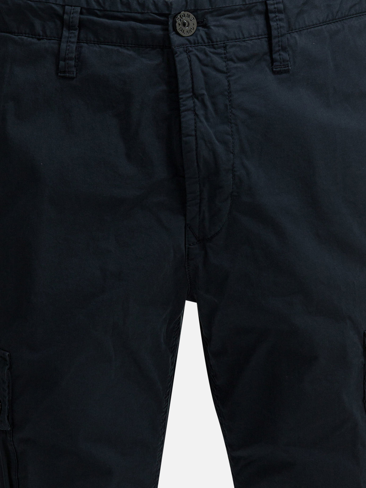 Stone Island Cargo shorts in organic cotton twill Blue