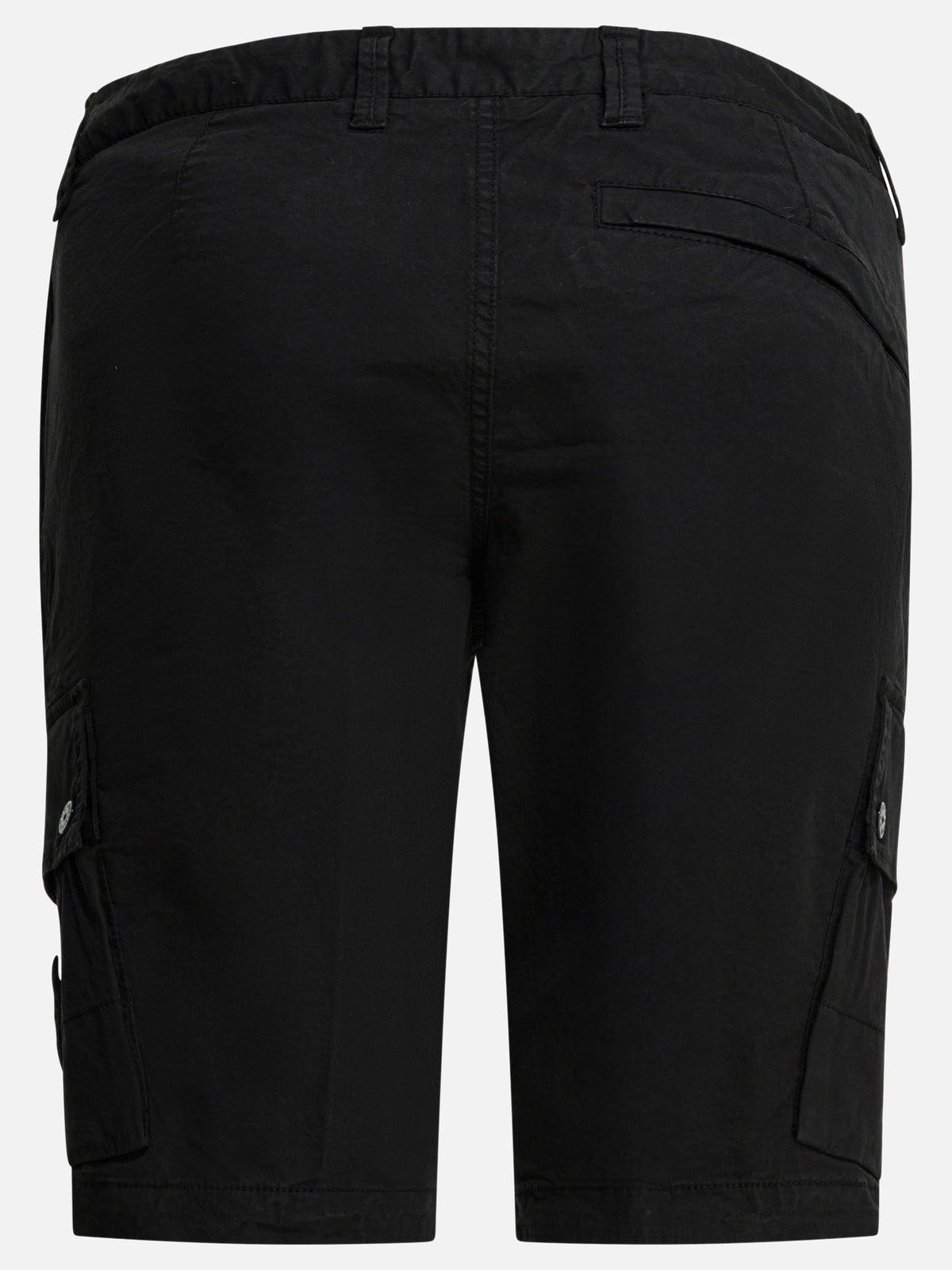 Stone Island Cargo shorts in organic cotton twill Black - VIETTI