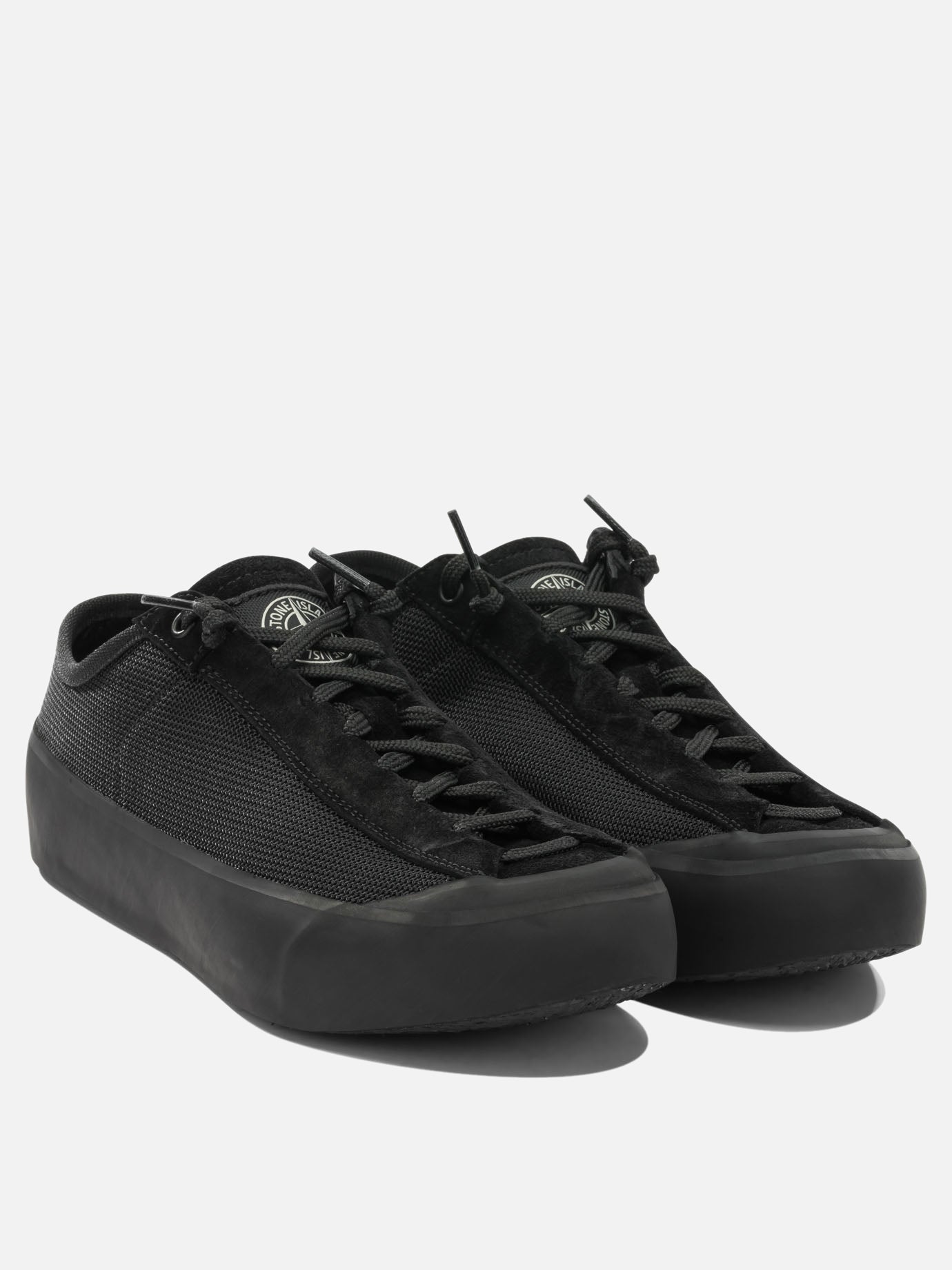 Sneaker basse 100% calf leather - 100% rubber  Nero - Stone Island Uomo | PDP | VIETTI Online Store | Zoom-Modal_2
