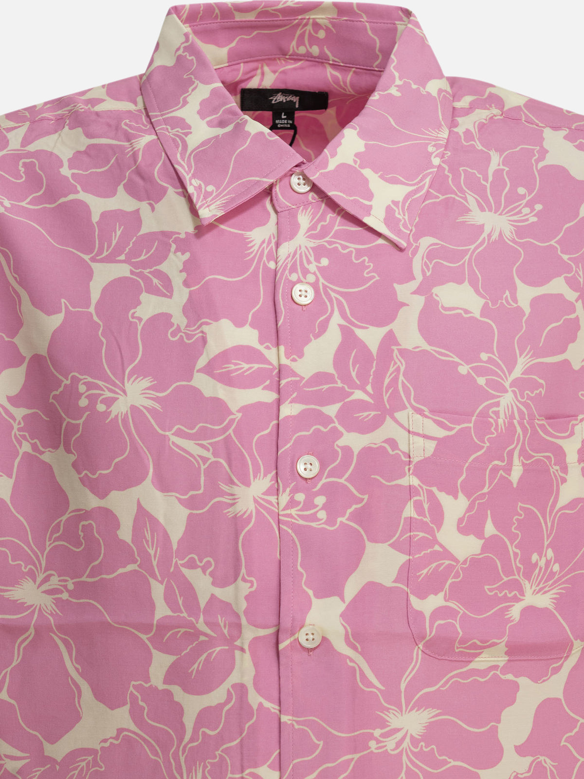 Stüssy "Hawaiian" Casual Shirt Pink

