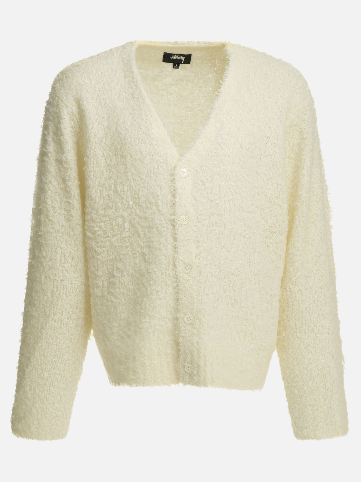 Stüssy "Textured" Cardigan White


