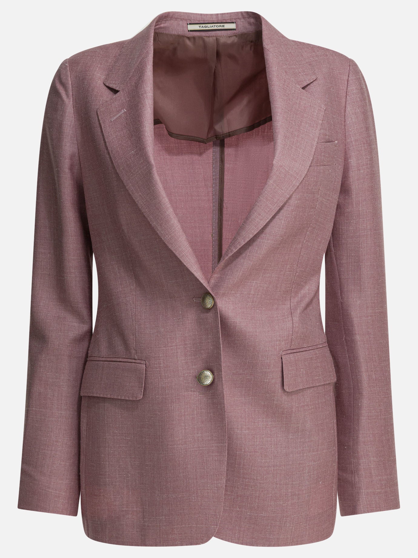 Tagliatore Double-breasted cotton blazer Beige - Women | VIETTI