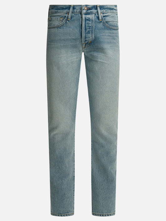 Straight-leg jeans Solid colour  Blue - Tom Ford Men | PLP | VIETTI Online Store 
