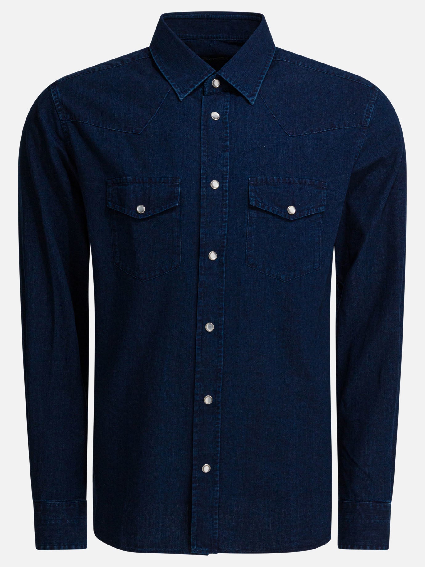 Camicie casual Solid colour  Blu - Tom Ford Uomo | PDP | VIETTI Online Store | Zoom-Modal
