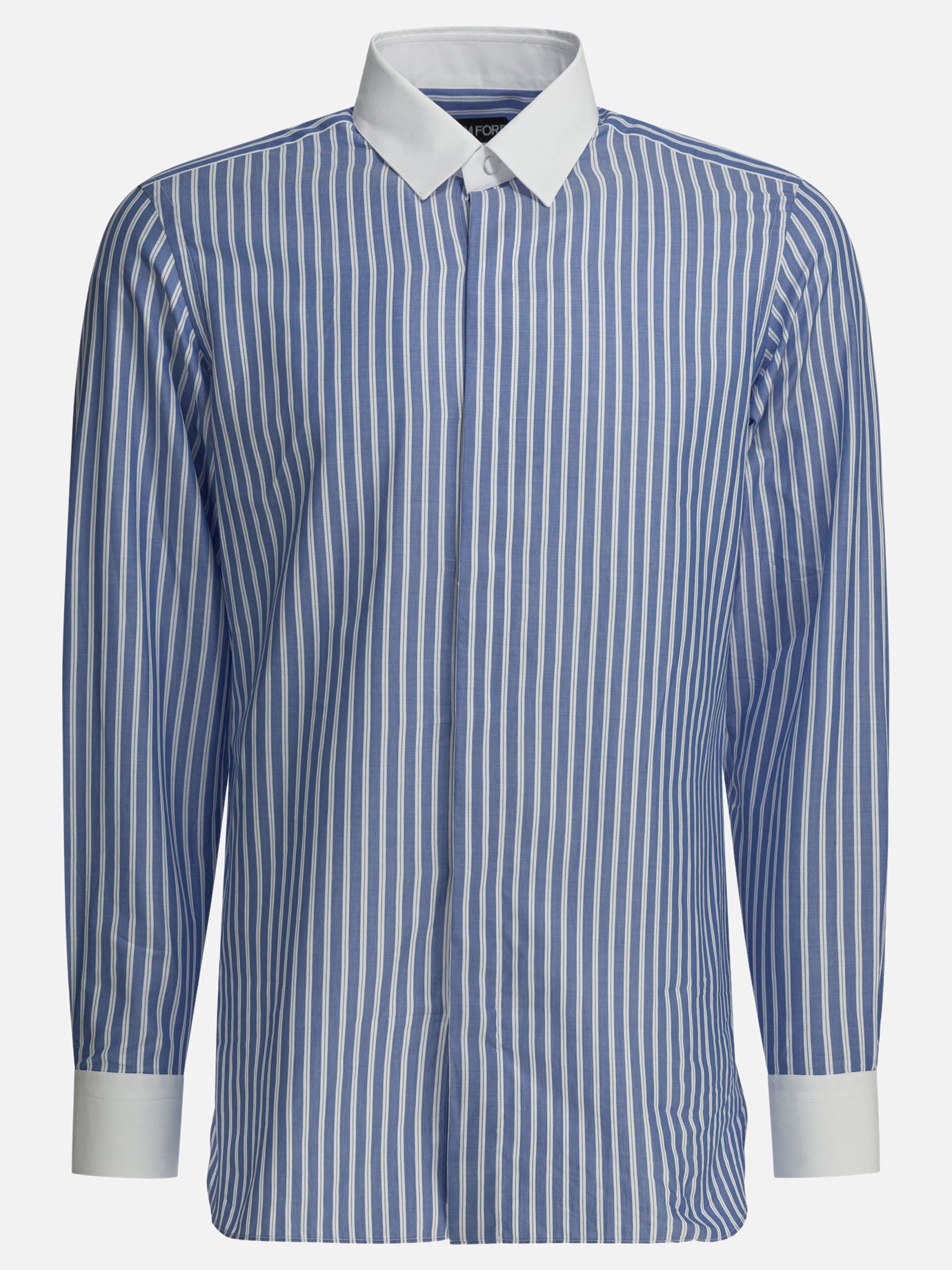 Camicie casual Striped  Azzurro - Tom Ford Uomo | PDP | VIETTI Online Store | Zoom-Modal
