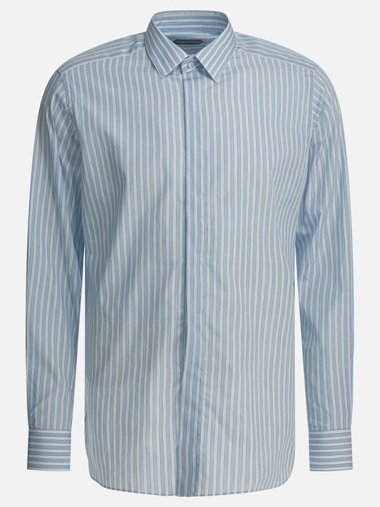 Camicie casual Striped  Azzurro - Tom Ford Uomo | PDP | VIETTI Online Store 
