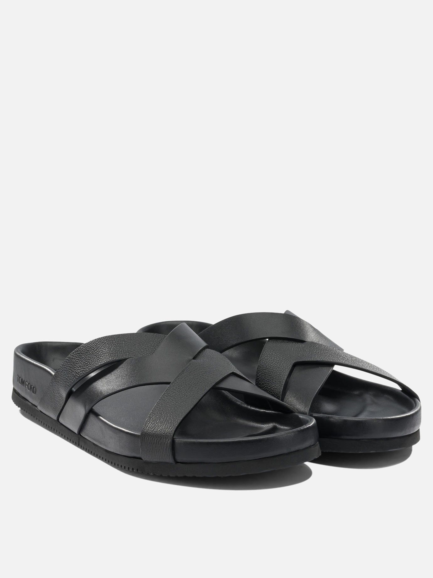 Slides 100% leather - 100% rubber  Nero - Tom Ford Uomo | PDP | VIETTI Online Store | Zoom-Modal_2
