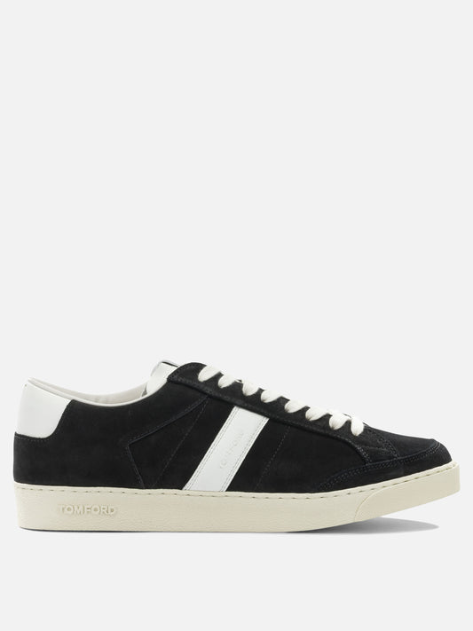 Low top sneakers 100% suede - 100% rubber  Black - Tom Ford Men | PLP | VIETTI Online Store 
