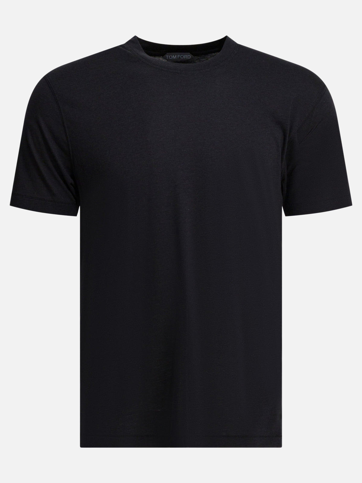Tom Ford Lyocell and cotton T-shirt Black
